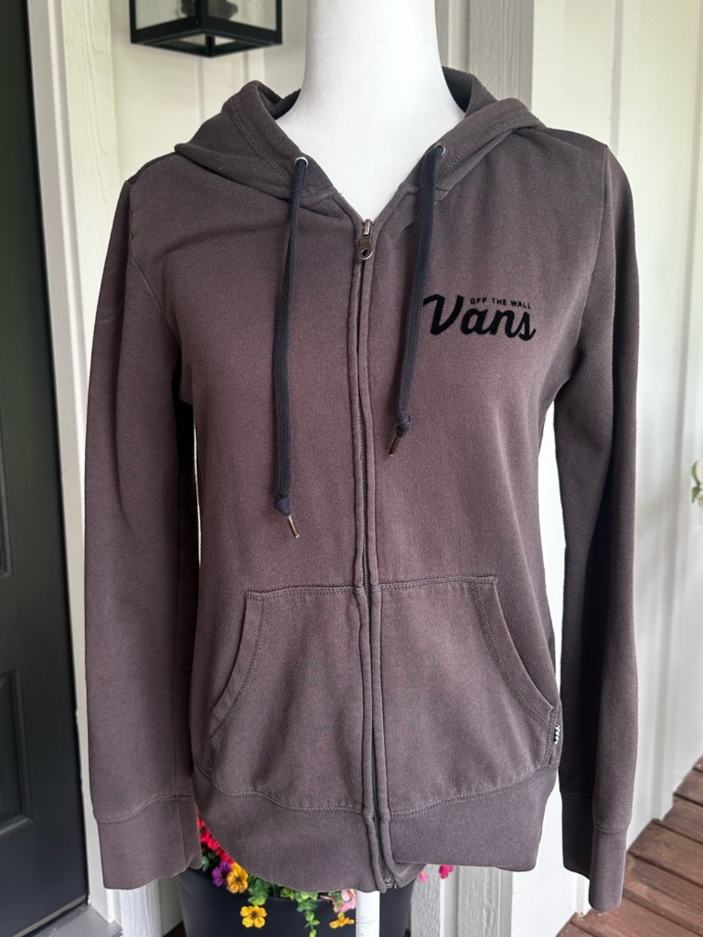Vans Full Zip Brown Jacket- Size Medium